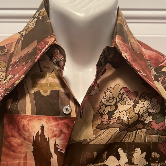 🚢 Rare Vintage VTG 70's Kennington Large -Snow White and the Seven Dwarfs shirt - Picture 3 of 15